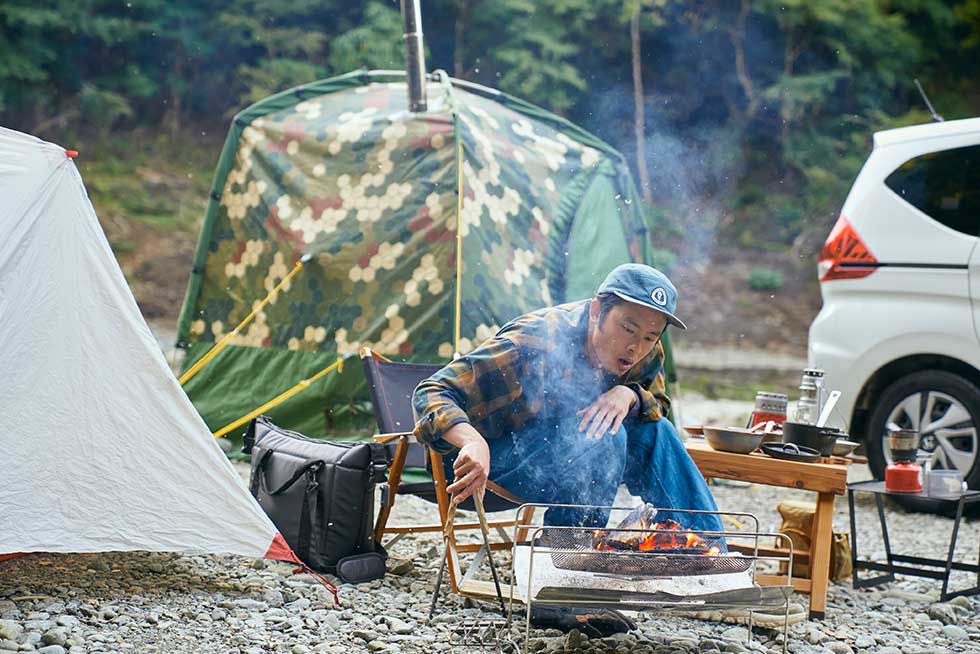 次は焚き火の時間