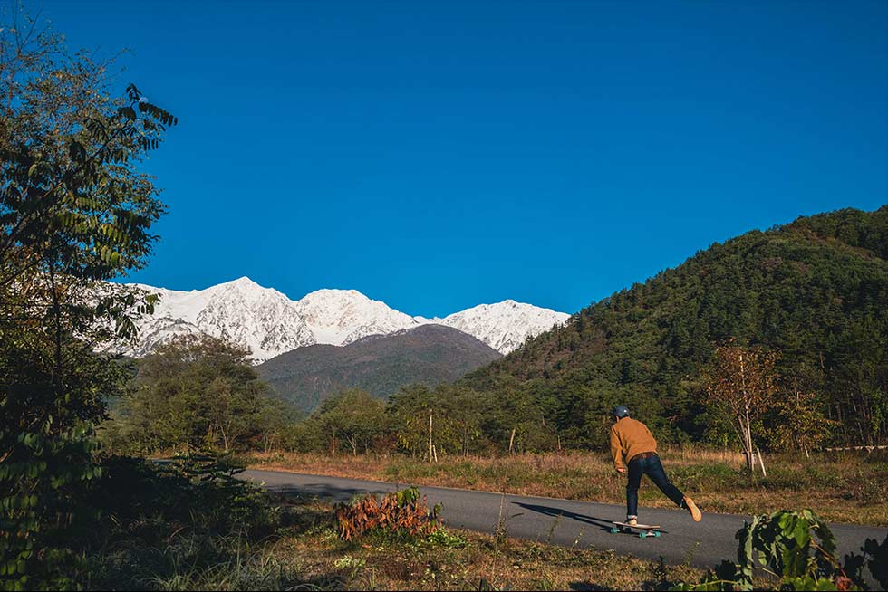 松川河川公園（長野県白馬村）