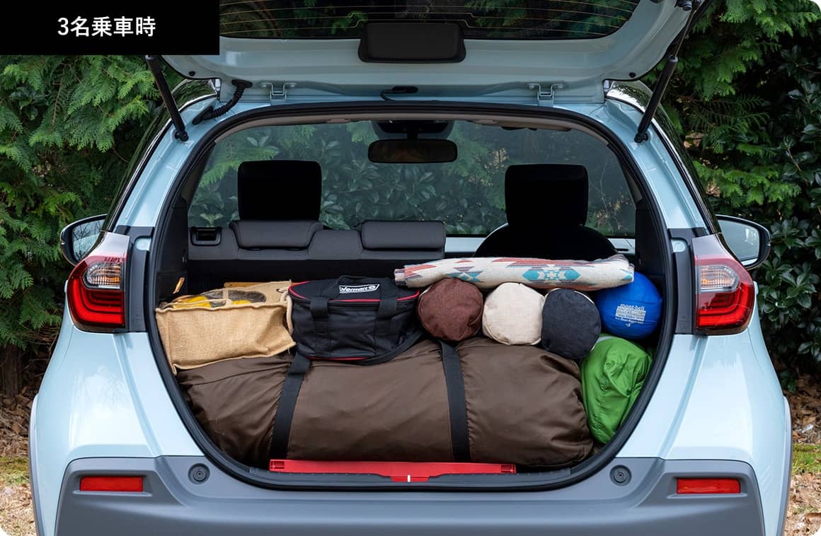 フィットの荷室寸法やキャンプ道具の積み方はこちらもチェック！