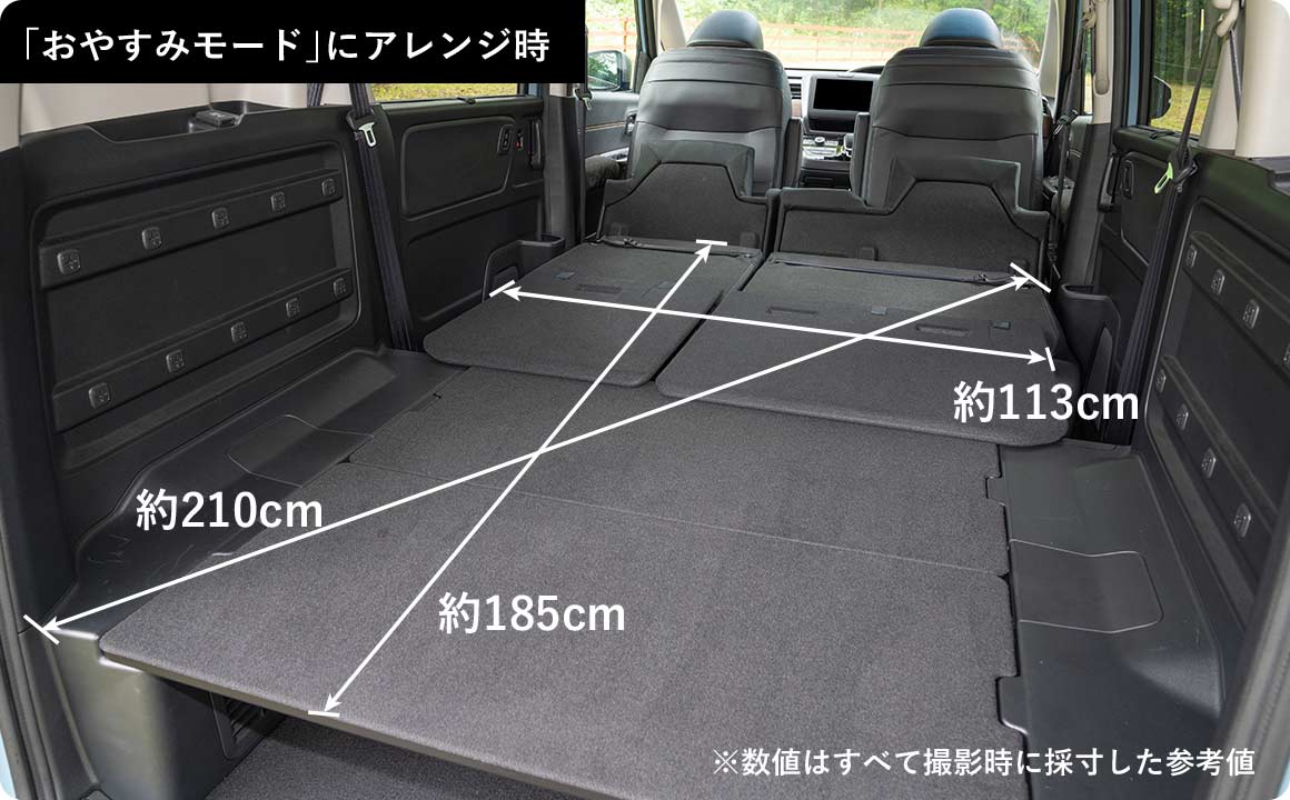 フリード＋（2022年5月終了モデル）の車中泊の使い勝手1