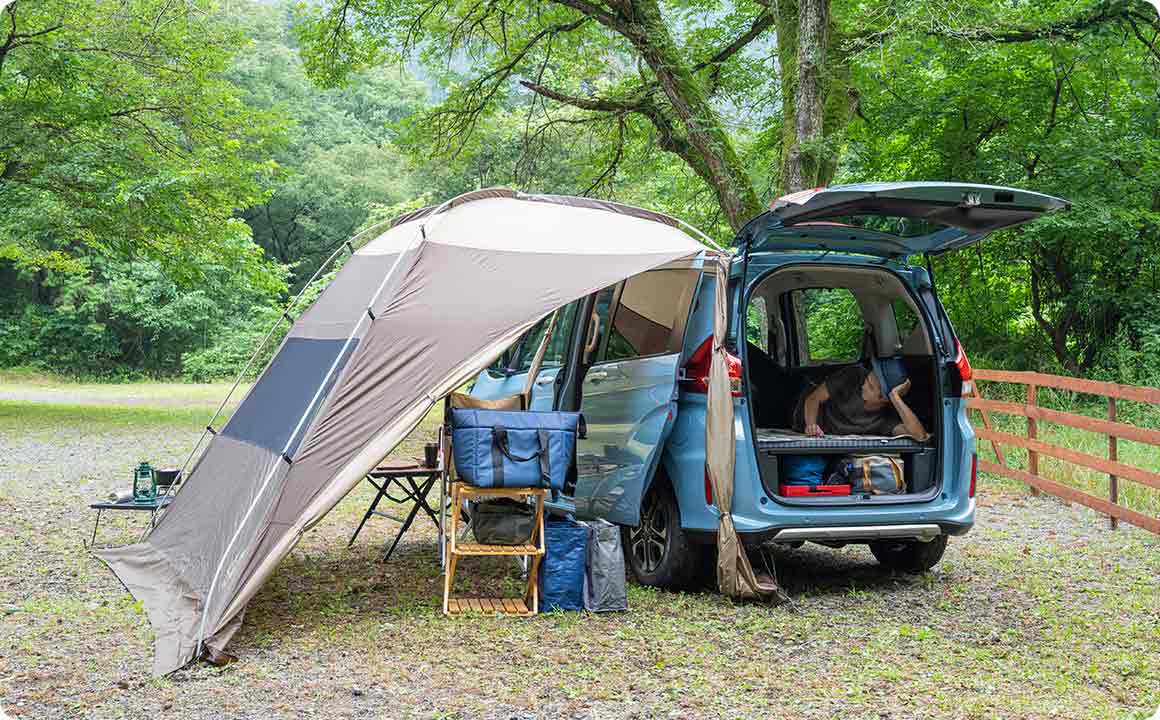 キャンプ場での使用例