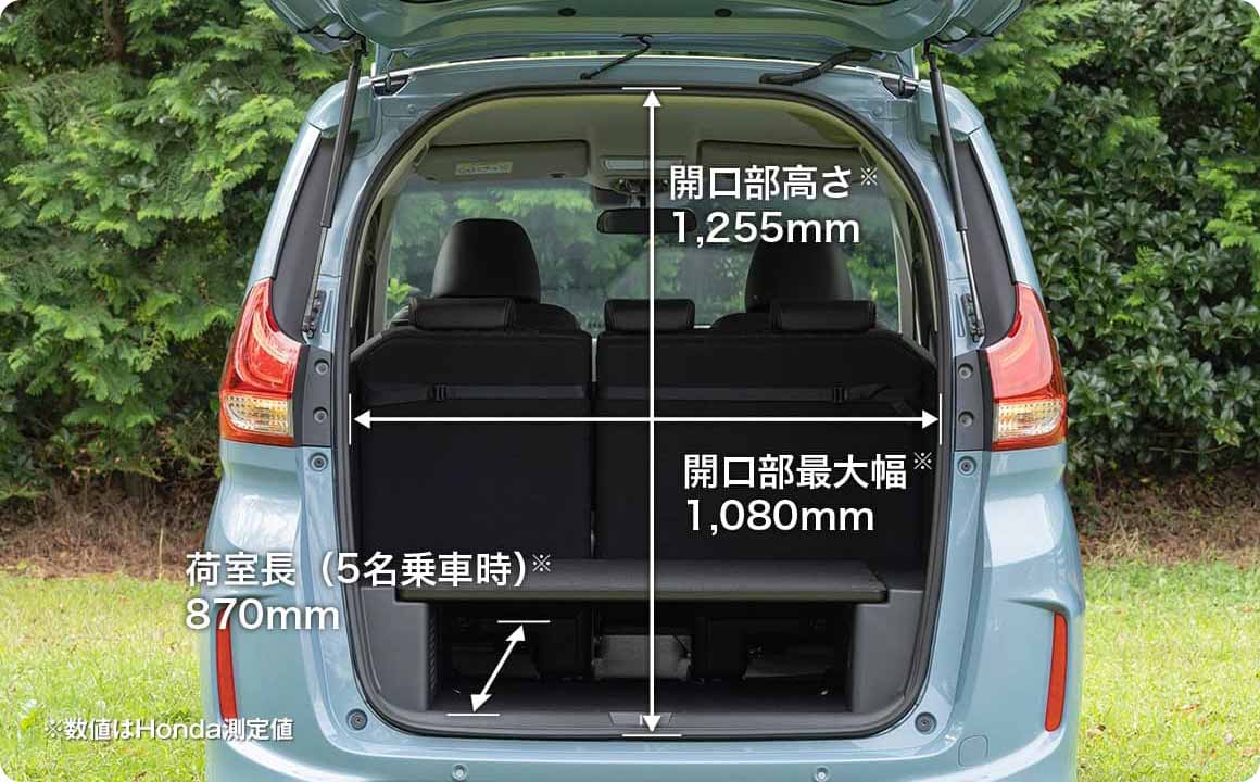 荷室寸法やキャンプ道具の積み方は こちらをチェック！
