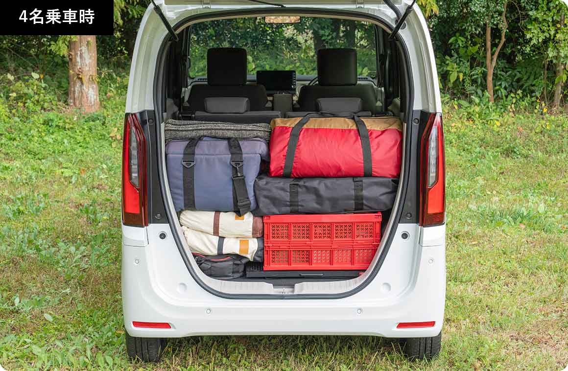 N-BOXの荷室寸法やキャンプ道具の積み方はこちらもチェック！