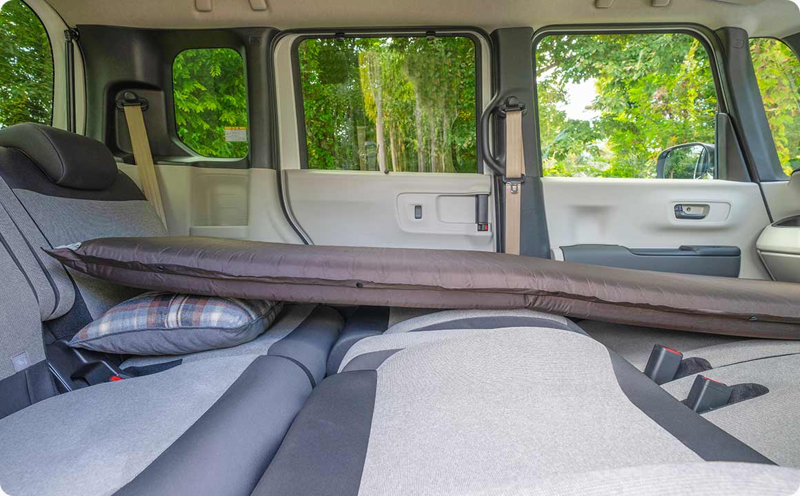 厚手のマット+クッション材で段差を軽減しよう！