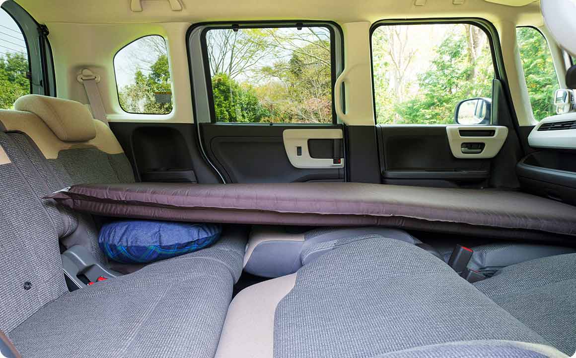 厚手のマット+クッション材で段差を軽減しよう！