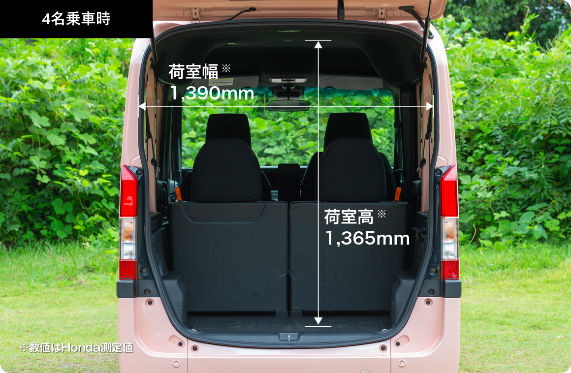 N-VANの荷室寸法やキャンプ道具の積み方はこちらもチェック！