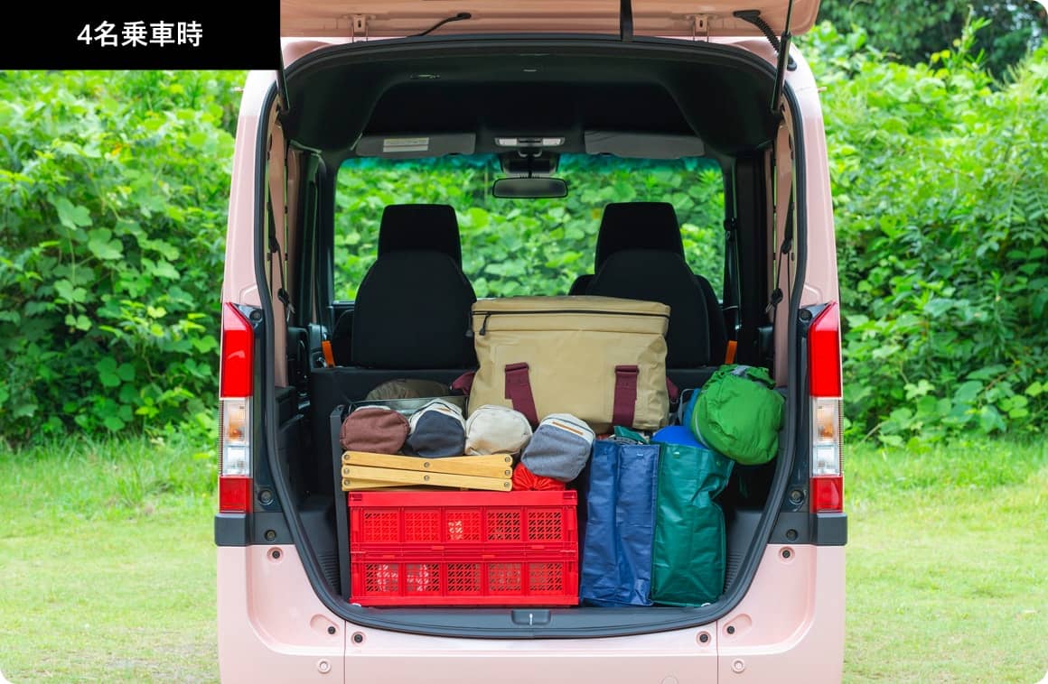 N-VANの荷室寸法やキャンプ道具の積み方はこちらもチェック！