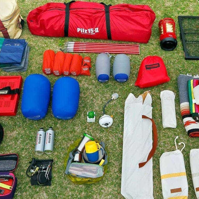 キャンプに必要な道具リスト