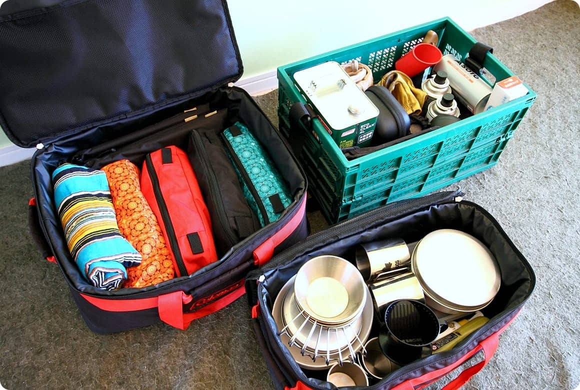 細かい道具はボックスに分類して収納