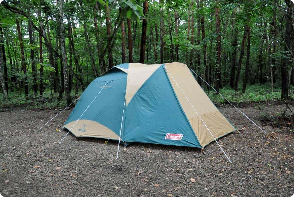 完成したテント