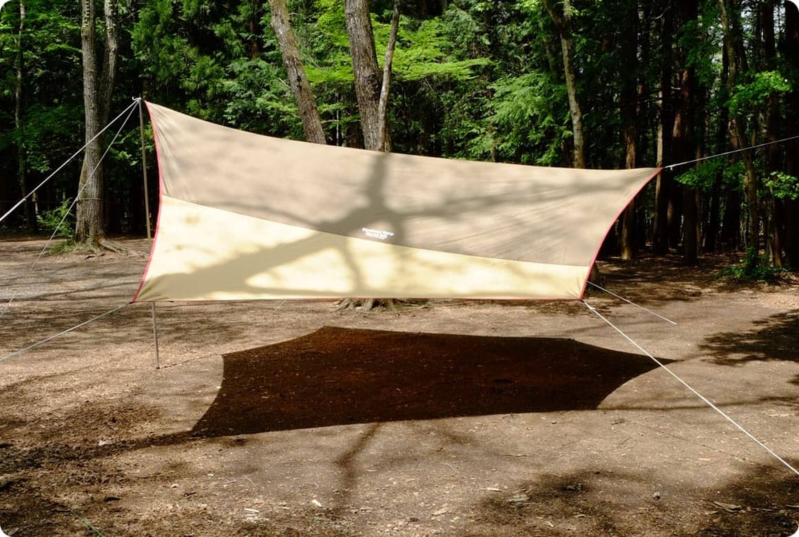 専用コードがない場合は、張り綱で代用