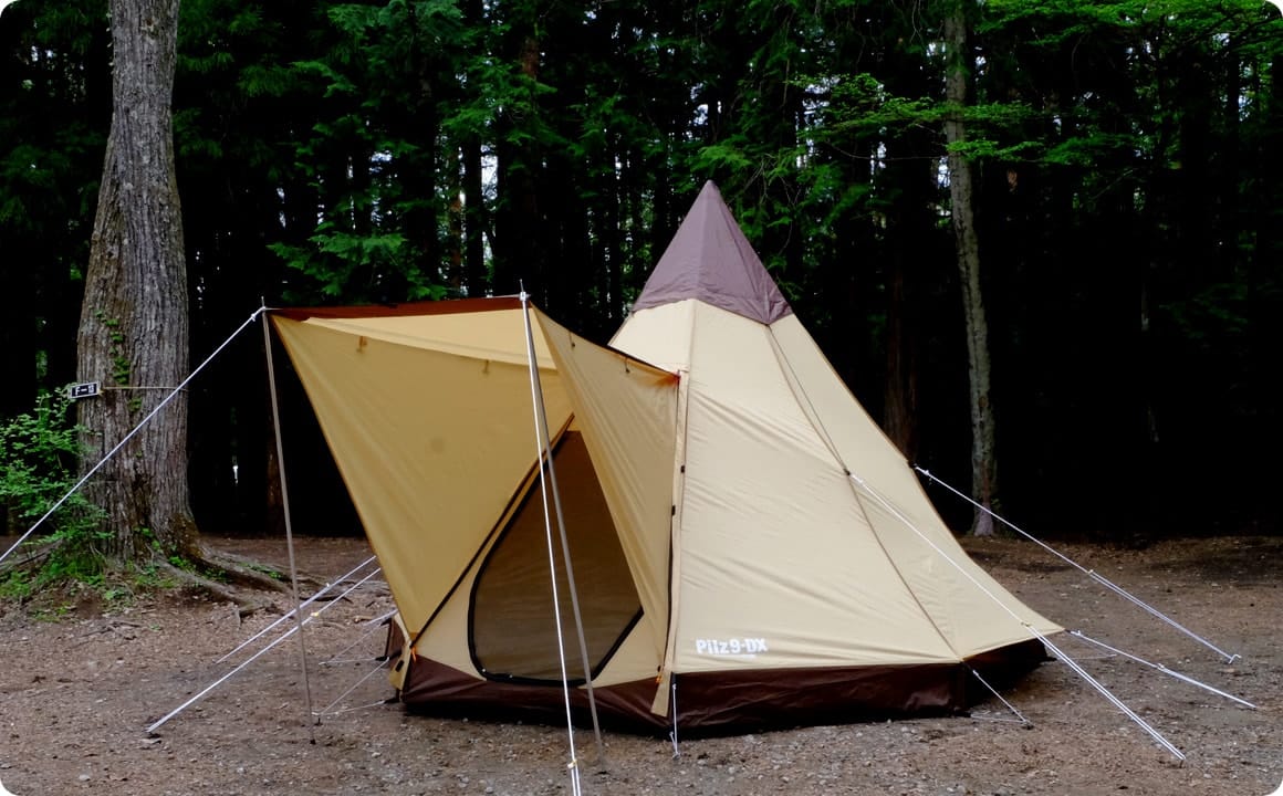 4.張り綱で固定して完成