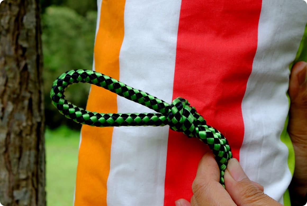 2.ロープを巻き付ける