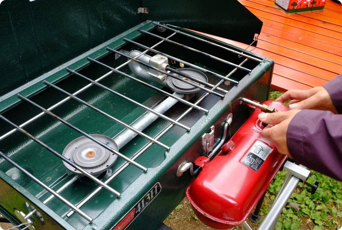 3.タンクをバーナー本体にセット