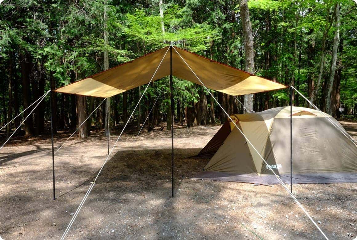 付属のポールだけで いろいろなアレンジができる！