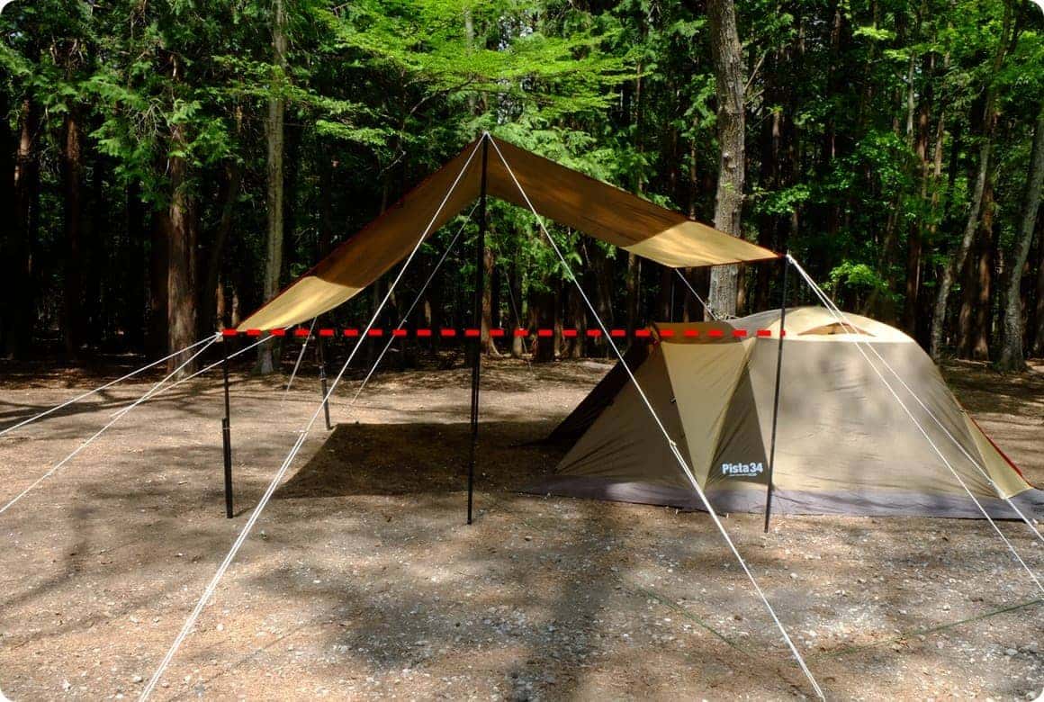 日差し対策は片側を低く！