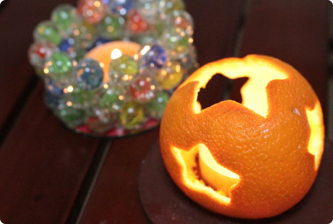 ティーキャンドルを使ったランタン