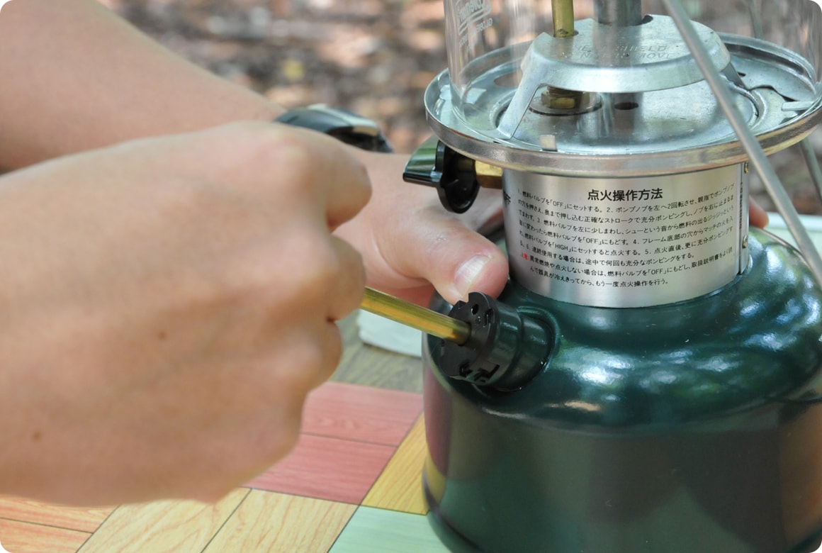 マントルの空焼き方法