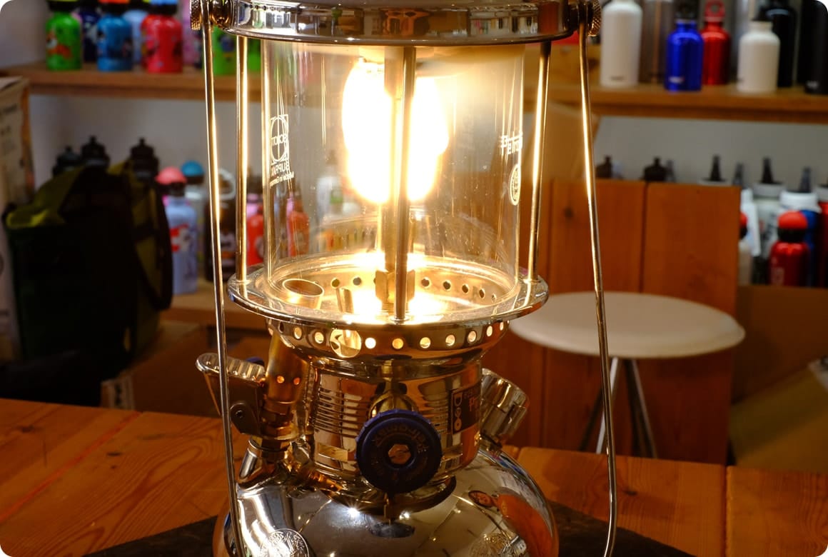 3.予熱バーナーのレバーを元の位置に