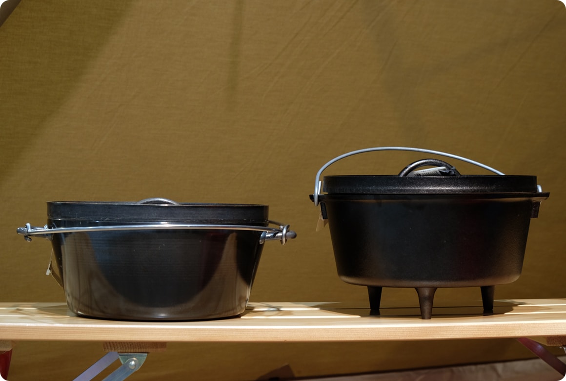 焚き火メインなら脚付き 自宅利用は脚なし