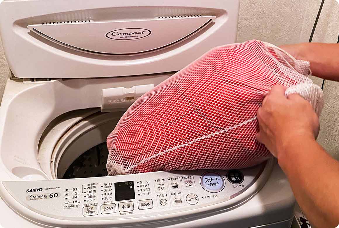 洗濯機OKの寝袋の場合