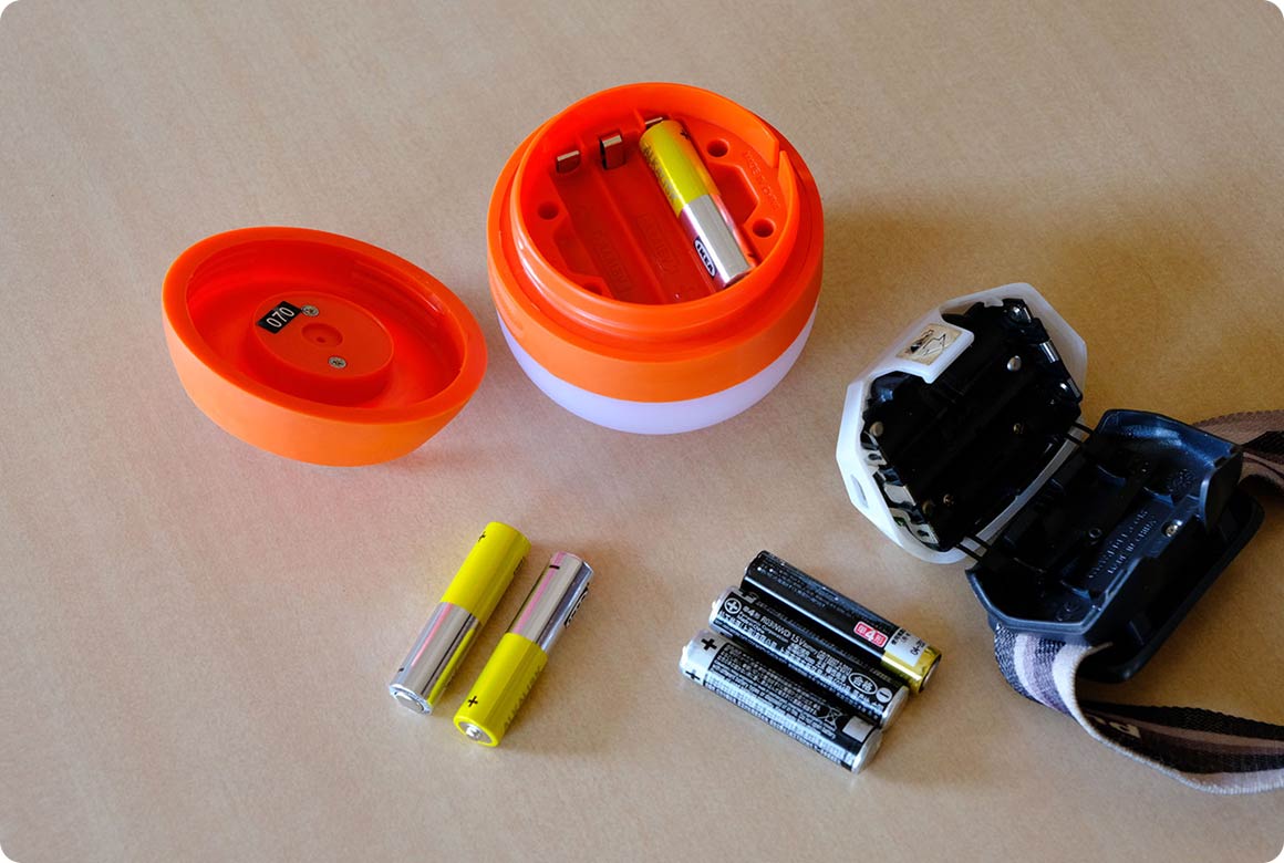 乾電池を抜いて保管