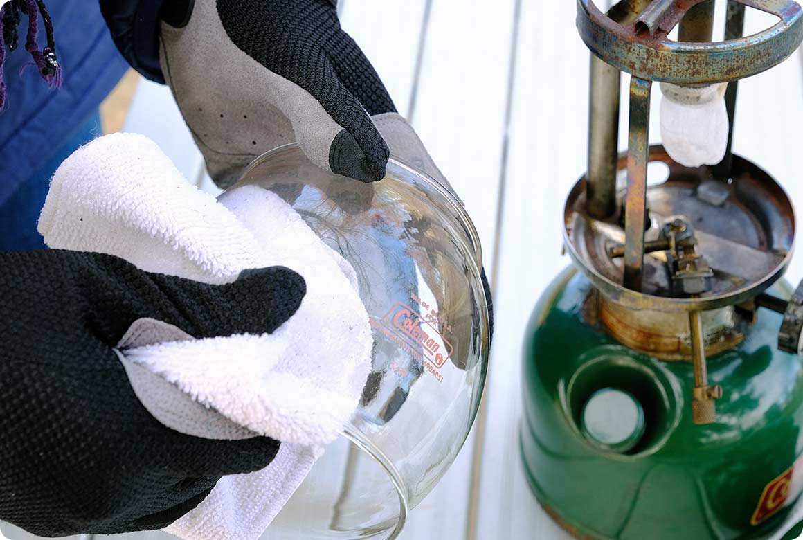 グローブを取り外します