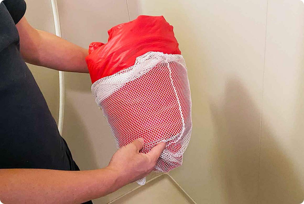 洗濯機の場合はネット