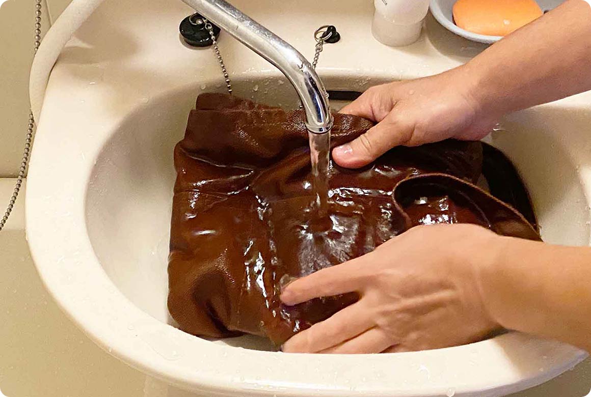 すすいで陰干し