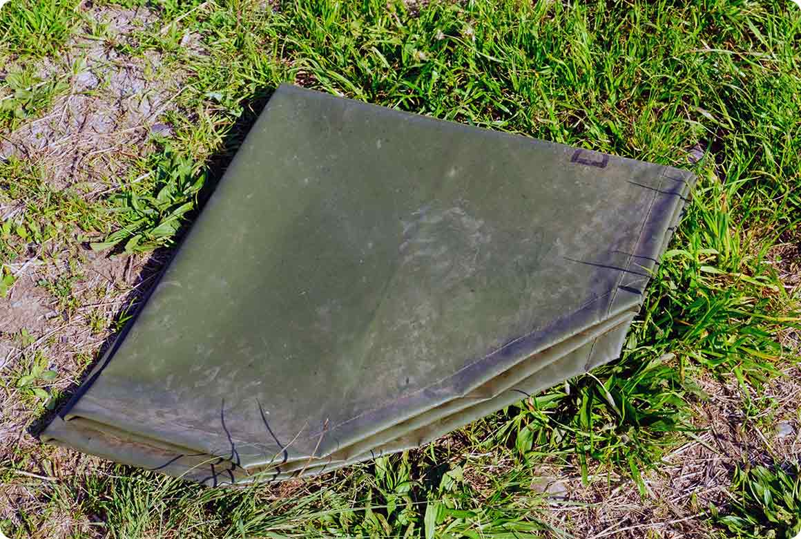 大きな焚き火シート