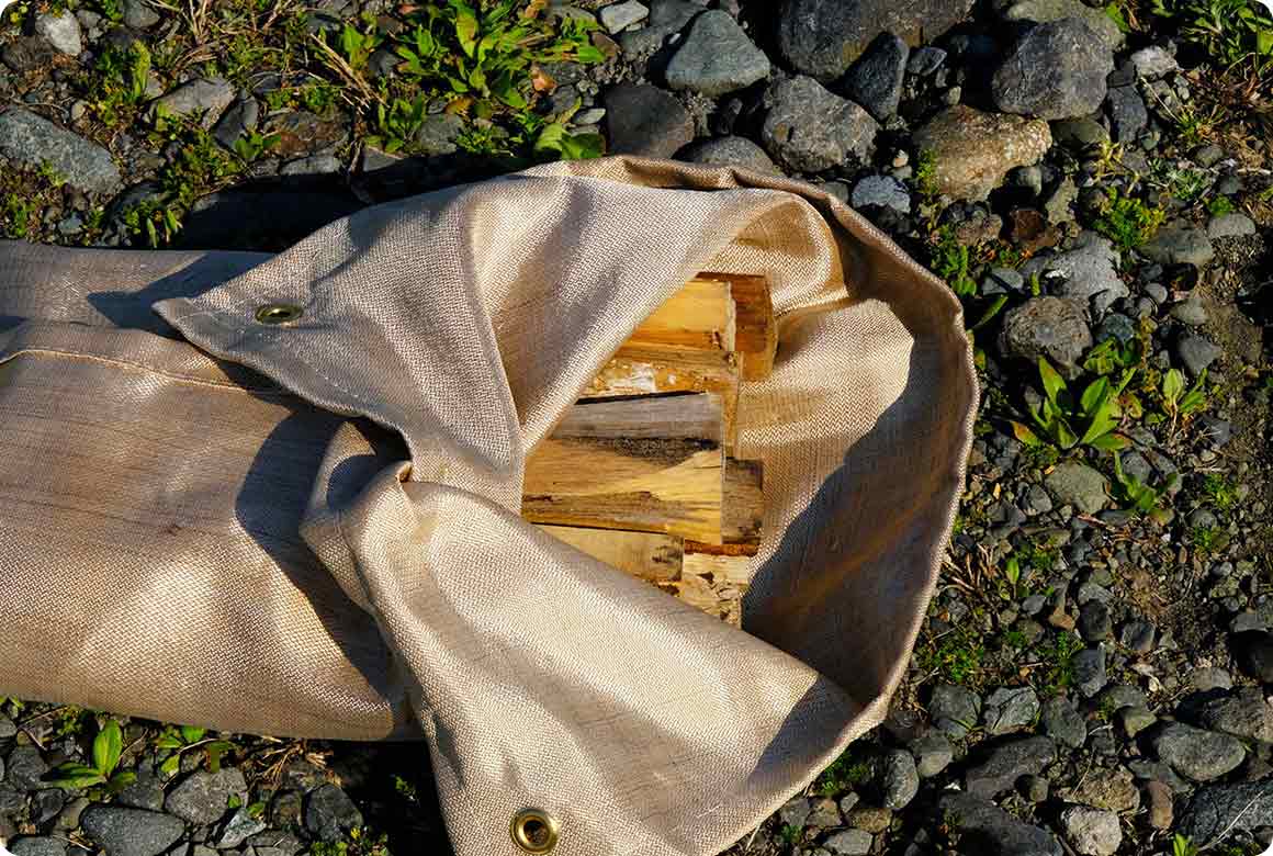 焚付や薪の保管にも活躍