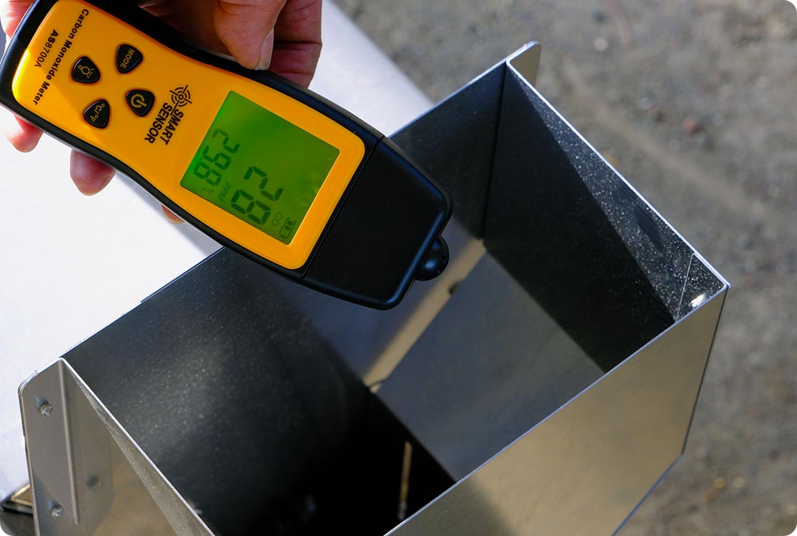 使用時に気をつけたいのは、一酸化炭素です