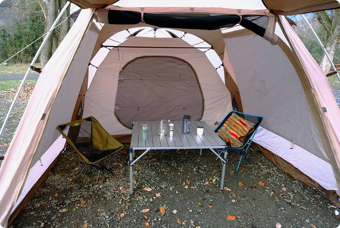 接続不要だから設営が簡単！