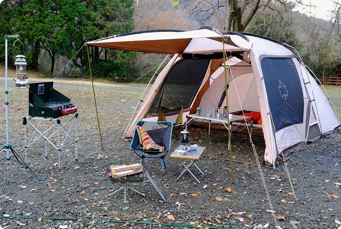 2ルームテントの場合