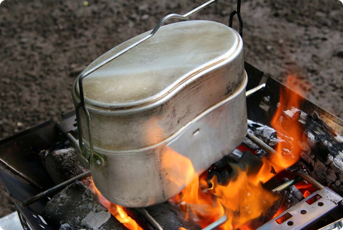 3.湯気が出るまでは強火