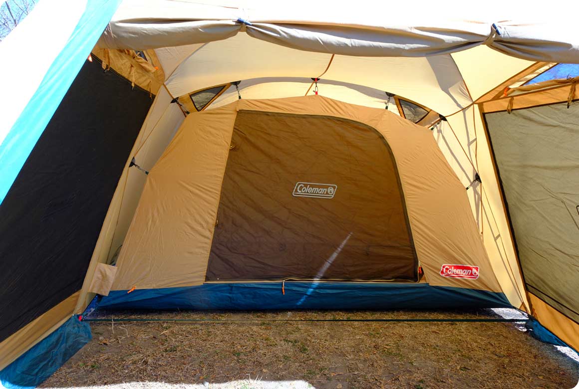 6.インナーテントを吊して完成