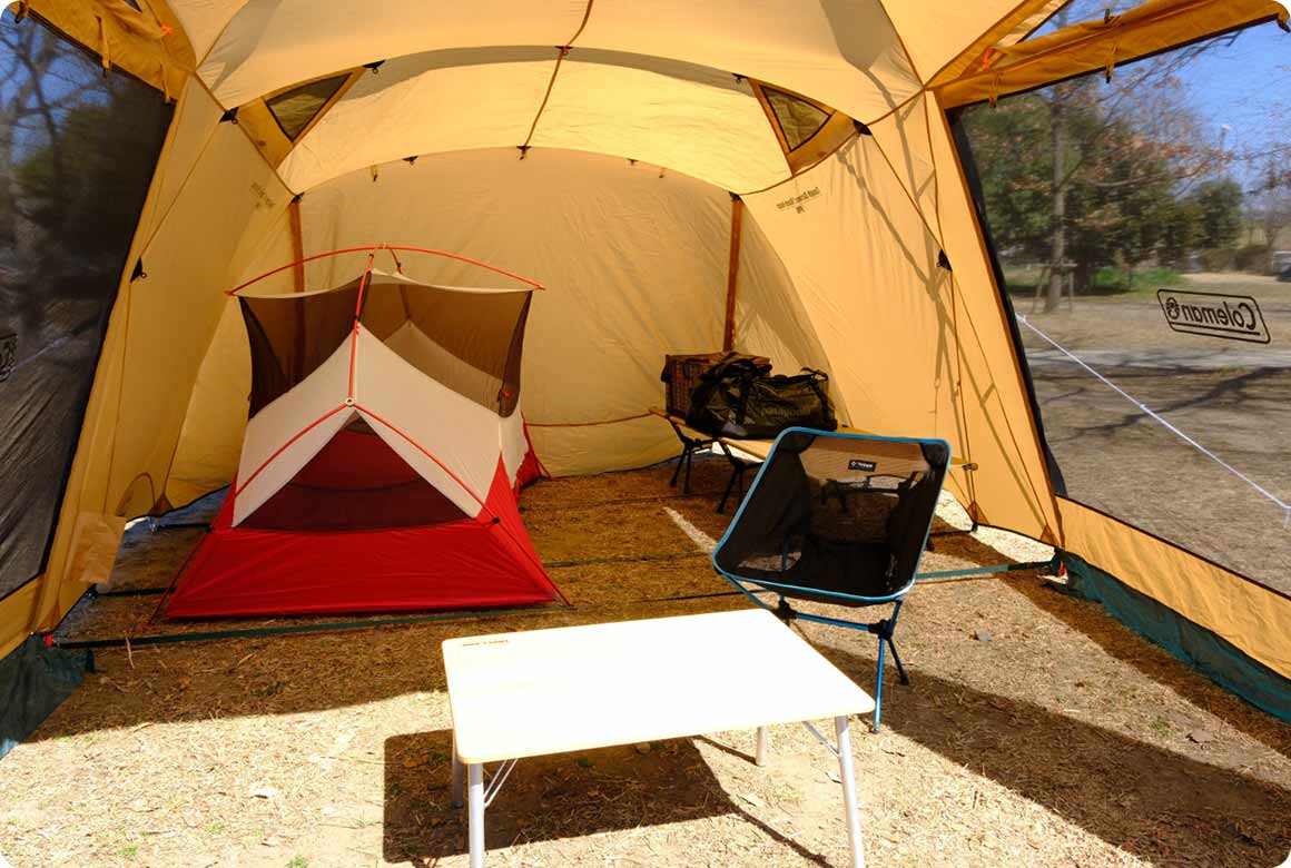 4〜5人利用を想定した2ルームテント