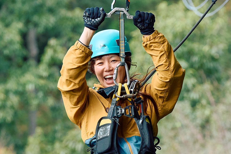 森のジップライン ムササビ