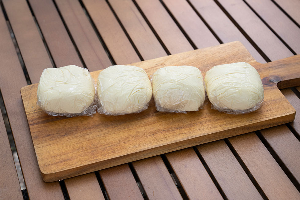 ピザ作りの様子