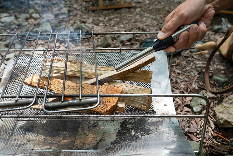 ピザ作りの様子