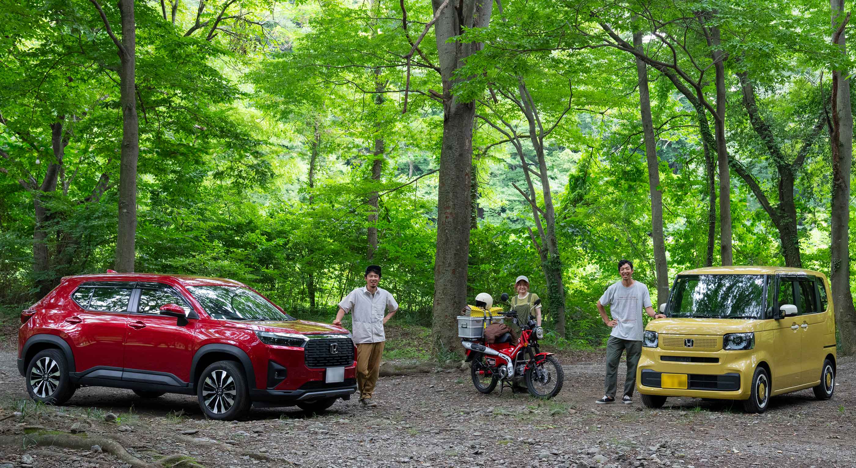 キャンプ場に集合！メンバーが乗ってきたHonda車は？