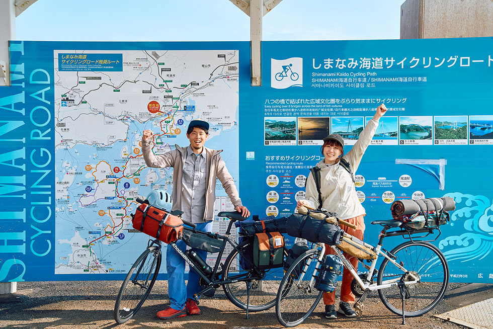 絶好のサイクリング日和！ 尾道港からフェリーで向島へ出発！