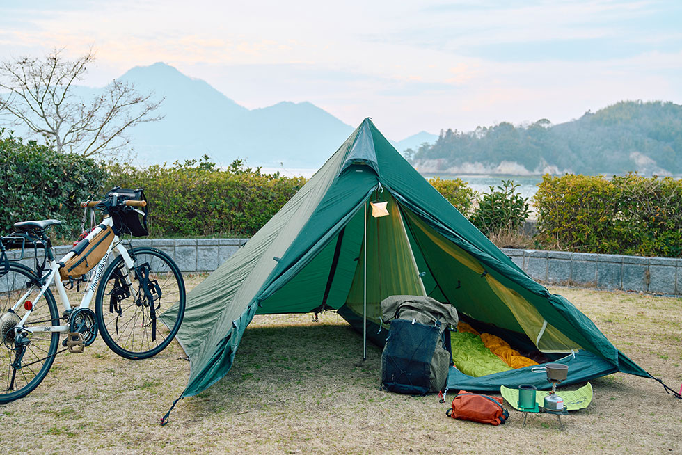 サイト設営の様子