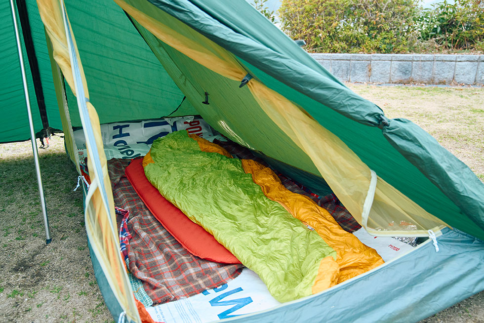 サイト設営の様子