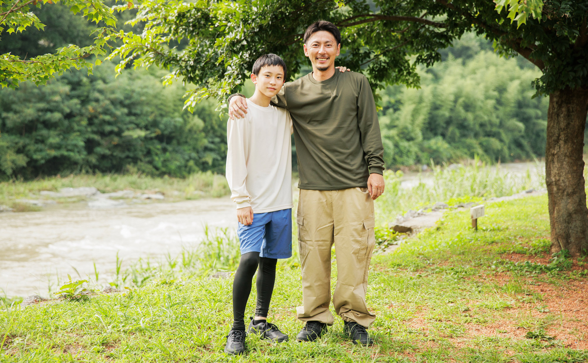 千葉県に暮らす与那覇さん親子
