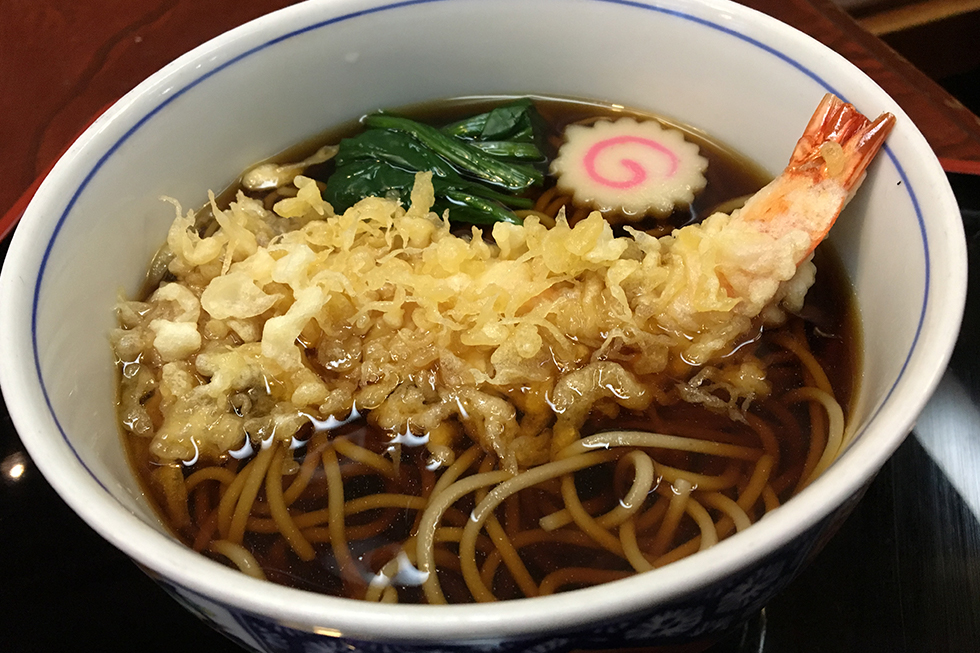 浅野屋の「天ぷらそば」 浅野屋の「天ぷらそば」