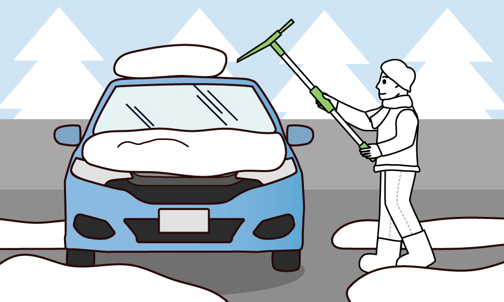 雪かきに便利なスコップとスノーブラシ 雪かきに便利なスコップとスノーブラシ