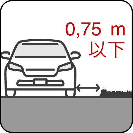 路側帯駐車のイメージ