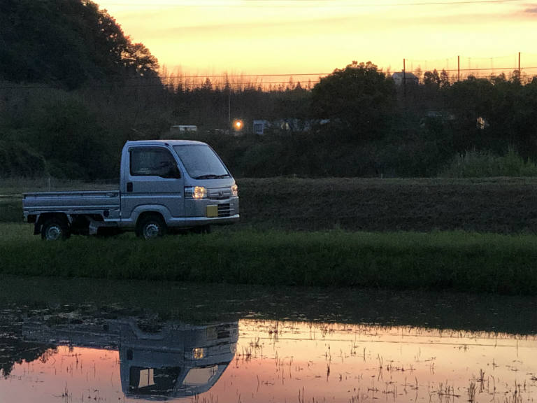 田植え前に