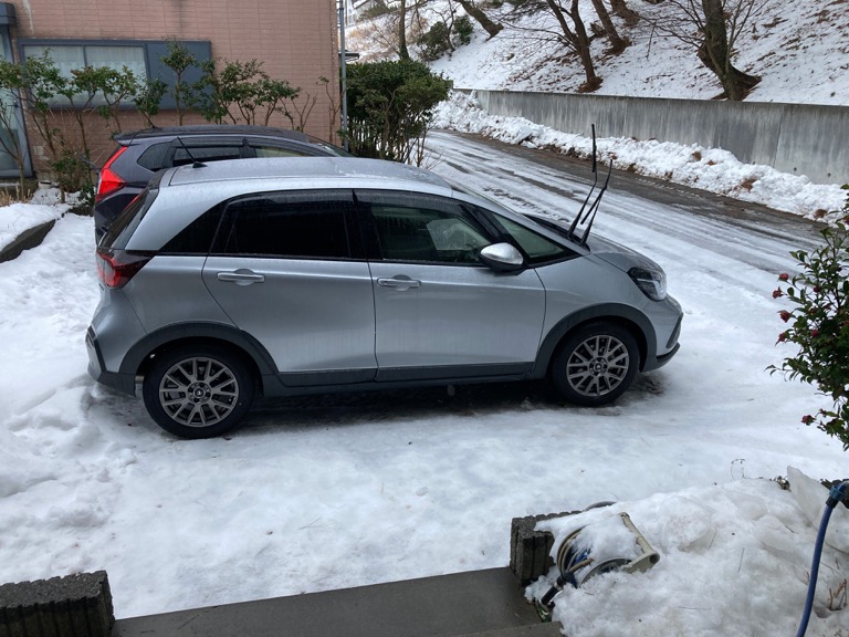 ドライブ前の駐車場